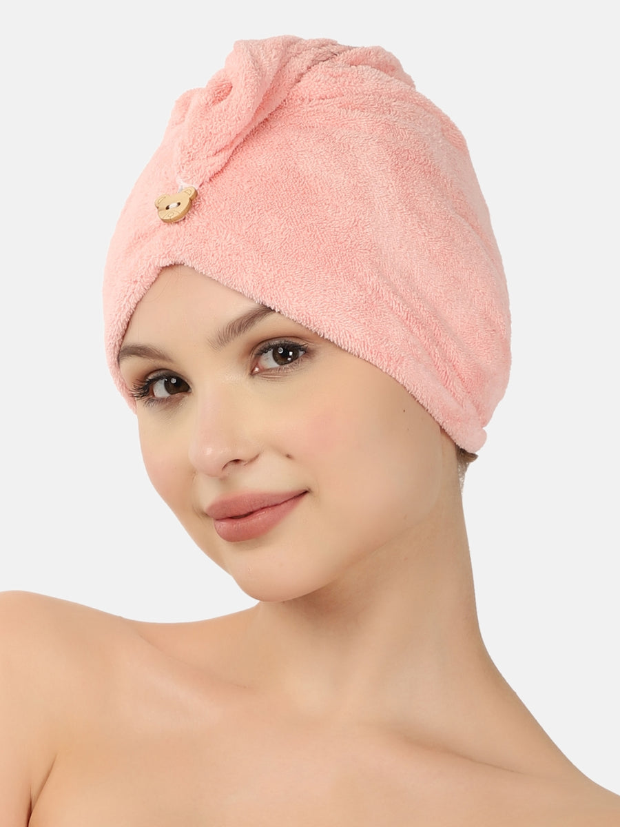 Poftik Hair Towel Wrap Turban Microfiber Hair Drying Towel Bath Show