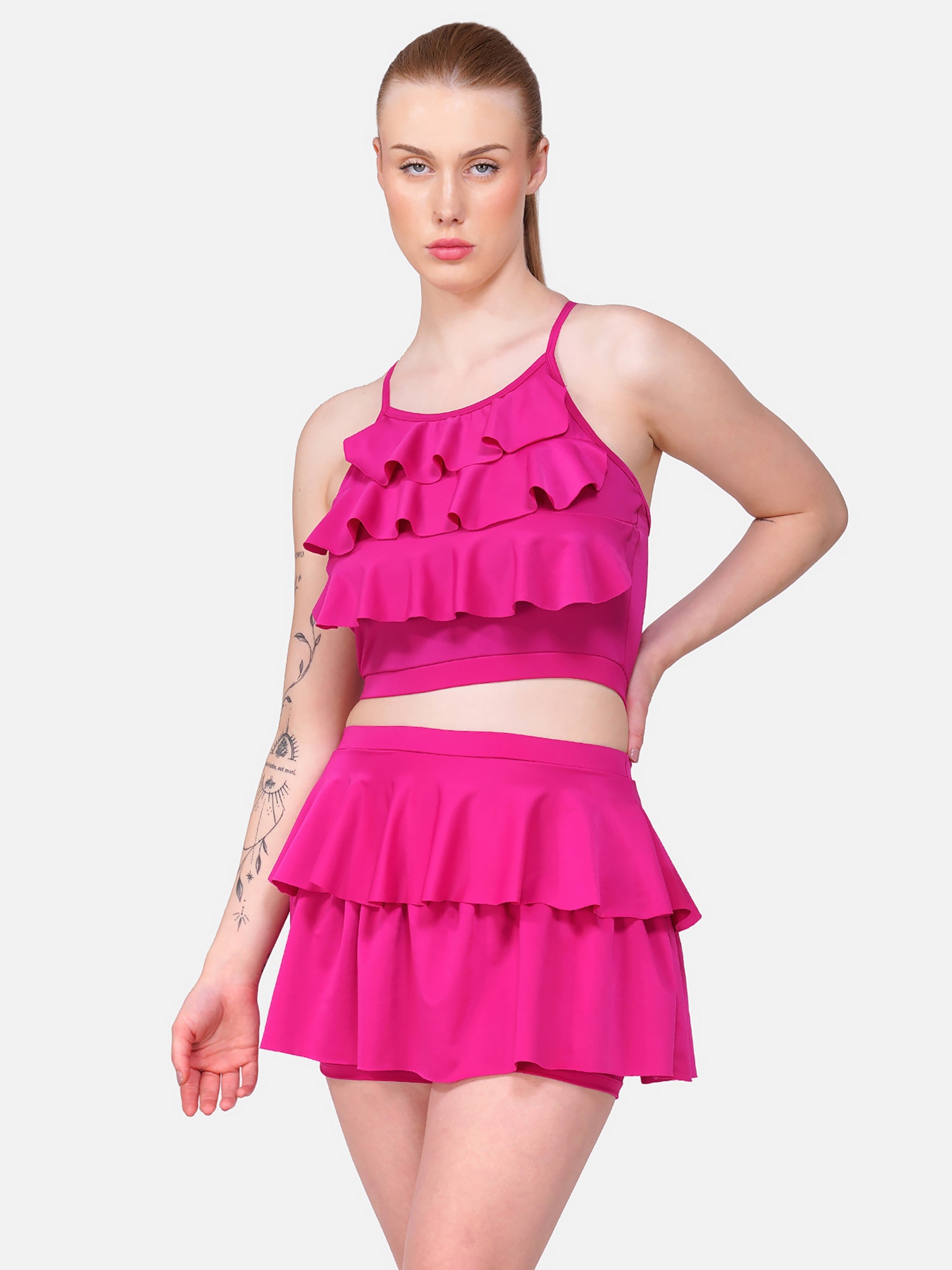 Frill-Two-Piece-Swimming-Suits