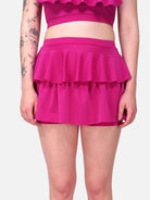 Frill-Two-Piece-Swimming-Suitsfor-Women-Pink