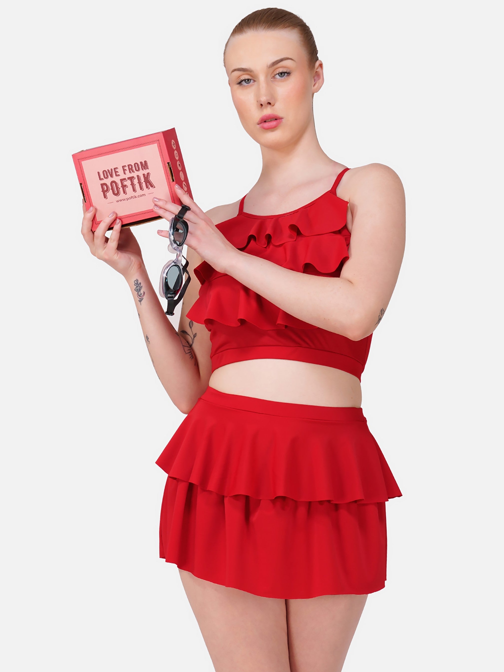 Ruffle Skirtini Swimsuit - Buy Skirtini Swimwear for Women Online