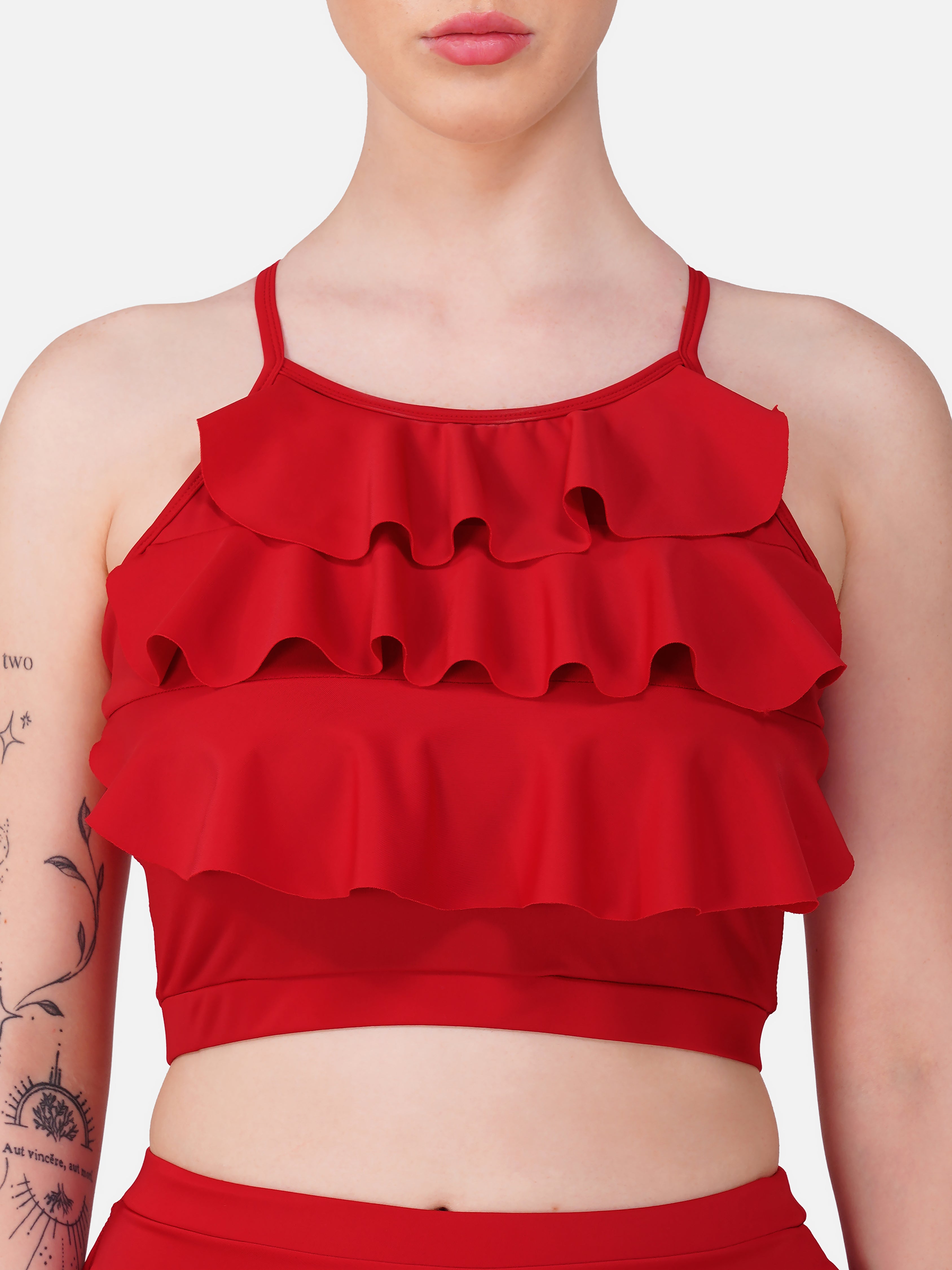 Ruffle Skirtini Swimwear