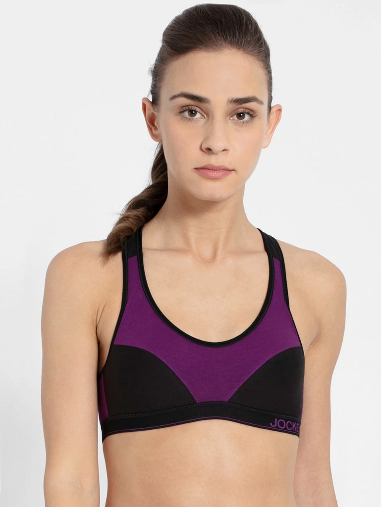 Buy Jockey Power Back Padded Active Wirefree Sports Bra - Coral at