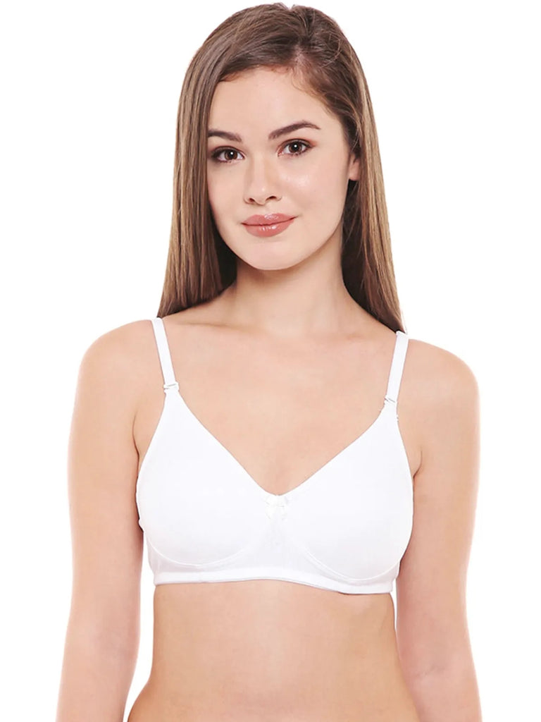 body care bra cotton white