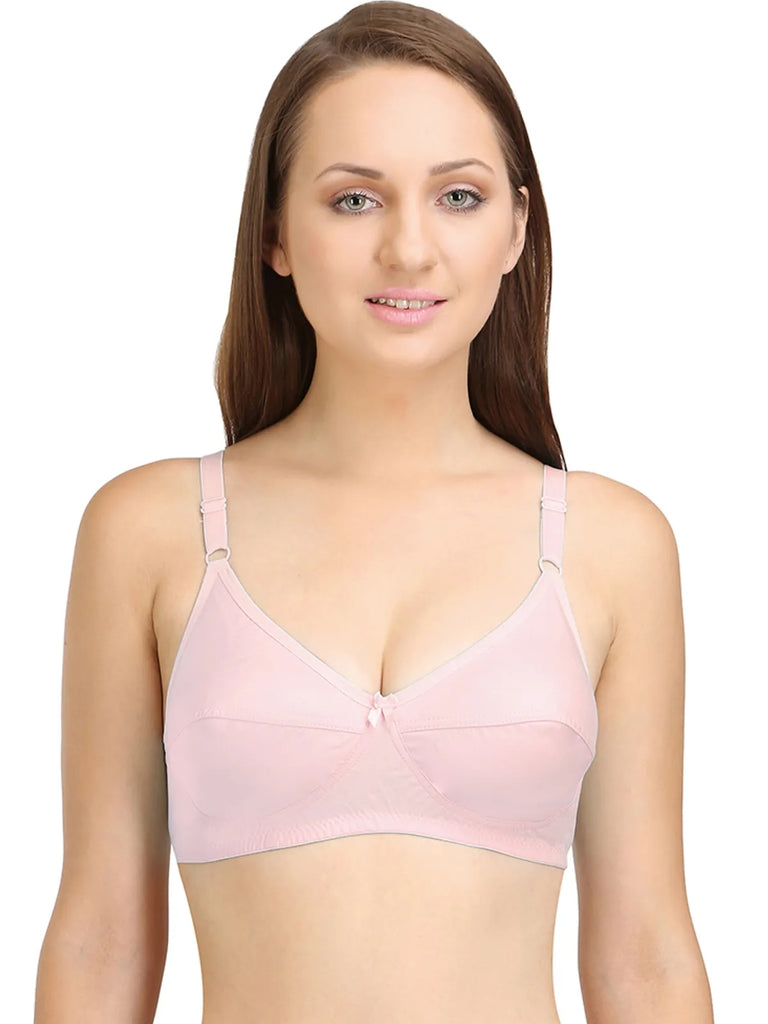 Fashiol Women's Everyday Bra – Cotton, Non-Padded, Non-Wired, Full Coverage For Comfort (Sizes 34-46 C, D Cup)