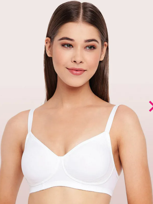 Buy SOUMINIE Women's Soft Fit Cotton Dark Pink Non Padded Bra-38D
