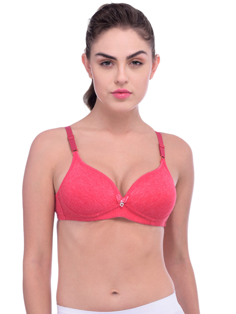 red teenager bras