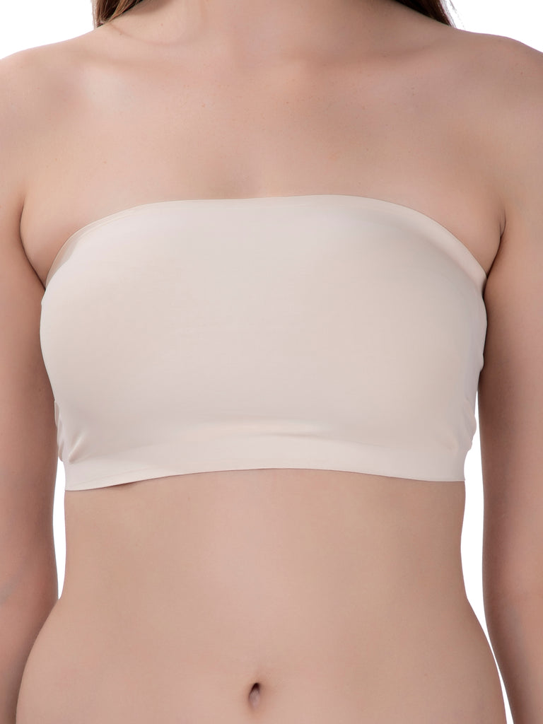 skin strapless padded bra