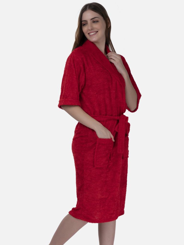 thin towelling robe