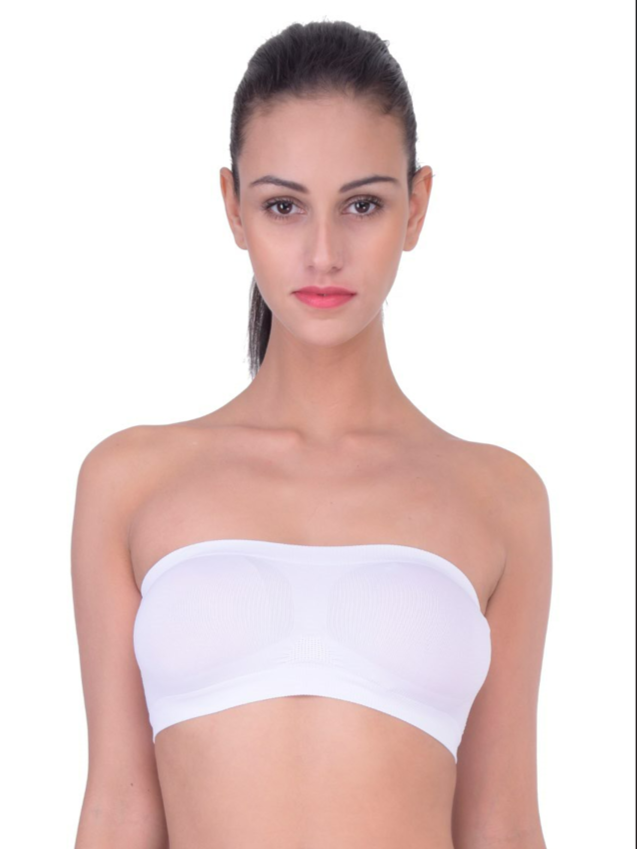 white best bandeau bra for small chest